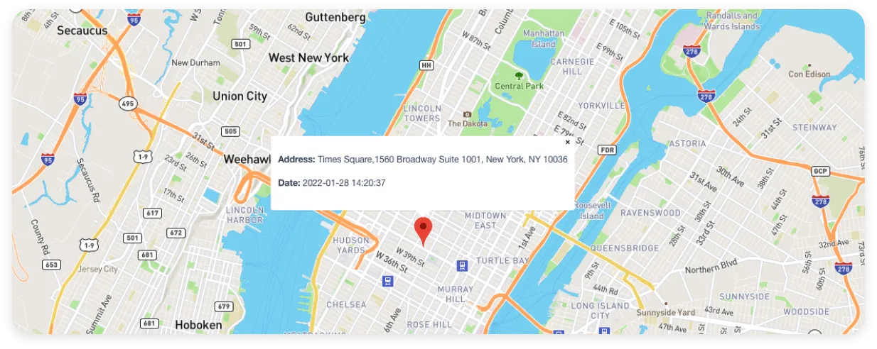 GPS location
